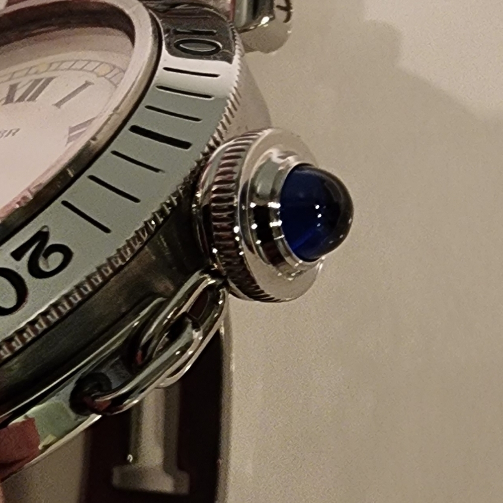 Cartier Pasha 38mm Steel Watch White Roman
Dial with Date Window Ref. 1040 - Picture 11 of 16